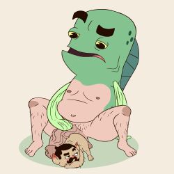 absurd_res animal_humanoid anthro aquatic aquatic_humanoid arlo_the_alligator_boy aroused aroused_face aroused_male aroused_smile ass_up balls bent_over black_eyes blush blush_stickers bob-jiggles body_hair dorsal_fin duo dwarf erection eyebrows facial_hair fin fish fish_humanoid genitals gills green_body green_fin green_skin hair hairy_balls hairy_legs half-closed_eyes hand_on_penis hi_res humanoid hybrid leg_hair looking_at_another looking_at_partner looking_back looking_down looking_down_at_partner looking_pleasured looking_up looking_up_at_partner male male/male mammal mammal_humanoid marcellus_(arlo_the_alligator_boy) merfolk moobs murid murid_humanoid murine murine_humanoid mustache narrowed_eyes navel netflix nipples nude nude_anthro nude_male open_mouth overweight overweight_anthro overweight_male penis pubes pupils raised_eyebrows rat rat_humanoid rodent rodent_humanoid sex simple_background sitting size_difference slightly_chubby slightly_chubby_anthro slightly_chubby_male split_form spread_legs spreading tan_body teeny_tiny_tony_(arlo_the_alligator_boy) thick_eyebrows tongue vein veiny_penis white_sclera yellow_sclera