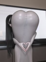 big_ass bubble_butt curvy dark_hair ghost_girl heart_shaped_ass long_legs looking_back popogori praise_da_booty_(meme) ringu sadako sadako_yamamura source_request the_ring yamamura_sadako