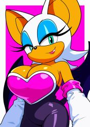 rouge the bat from sonic (series) by furry funnychan