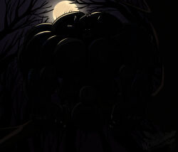 animal_genitalia anthro arm_hair ball_tuft balls bared_teeth big_balls big_muscles big_pecs big_sheath body_hair branch canid canine chest_hair claws crouching fangs flaccid forest genitals glistening glistening_eyes hairy hi_res huge_balls huge_muscles huge_pecs hyper hyper_muscles male mammal moon muscular muscular_arms muscular_male mythological_canine mythological_creature mythology neth_rusiki_azhti nethgoorat night on_branch pecs penis plant shadow sheath solo tattoo teeth tree tuft werecanid werecanine werecreature werewolf