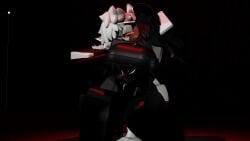 1boy 1girls 3d breasts clothing cometrr34 cum dark-skinned_female furry kissing roblox roblox_avatar robloxian self_upload standing stomach_bulge tagme thighs