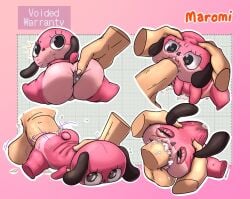 anal anal_penetration anthro anus balls big_butt bodily_fluids bulge butt canid canine canis chibi cum cum_inside disembodied_hand disembodied_penis domestic_dog duo ejaculation face_fucking female forced from_behind_position fucked_silly genital_fluids genitals human improvised_sex_toy irrumatio male male/female mammal maromi oral paranoia_agent penetration penile penis penis_in_mouth pink_body plushie plushophilia sex sex_toy size_difference stuffing sweat thanie