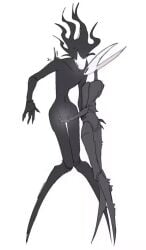 hollow_knight hollow_knight:_silksong hollow_knight_(franchise) team_cherry lesbian_sex yuri hornet_(hollow_knight) bug bug_girl spider spider_girl 2girls fingering fingering_pussy phantom_(hollow_knight) partially_clothed black_body nude nude_female