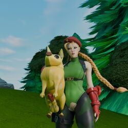 3d 3d_(artwork) blonde_hair cammy_white cammy_white_(fortnite) different_eye_color dog dog_ears dog_penis dog_tail epic_games female feral feral_on_human fortnite fortnite:_battle_royale grabbing green_shirt holding holding_feral holding_object iam_yann interspecies peels_(fortnite) penis penis_out size_difference tagme yellow_body yellow_hair zoophilia