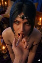 1boy 1girls 2026 ai_generated animated baldur's_gate baldur's_gate_3 black_hair braided_hair circlet elf_female eye_contact finger_in_mouth finger_sucking green_eyes high_resolution indoors leshay7 looking_at_viewer looking_to_the_side medium_breasts moaning outdoors passionate perfect_girl saliva shadowheart skinny small_breasts sound sucking sucking_fingers tagme thighs thrusting video video_games
