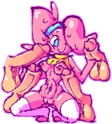 2022 accessory aliasing alpha_channel balls big_penis bitwily blue_eyes blue_hairband blush bodily_fluids body_blush breasts clothed clothing crouching digital_media_(artwork) disembodied_penis erection female foreskin genitals glans glistening glistening_balls glistening_body glistening_genitalia glistening_penis goo_creature group hair hair_over_eye handjob headband huge_penis humanoid hyper hyper_genitalia hyper_penis legwear male male/female mostly_nude_female navel nipples outline penile penis penis_blush penis_on_cheek pink_body pink_hair raised_clothing raised_topwear sex simple_background smile surrounded_by_penises sweat sweatdrop tan_balls tan_penis thigh_highs topwear translucent transparent_background vulva white_clothing white_legwear white_thigh_highs yellow_clothing yellow_topwear