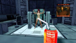 1girl 1girls 3d absolutely_nothing_on completely_naked completely_nude completely_nude_female convenient_censoring female female_only humiliation metal_gear_solid mknagato naked naked_female nude nude_female restrained scene_reference solo solo_female