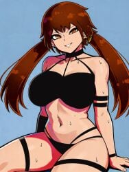 1girls absurd_res ai_generated ass beelceteam beelceverse belly_button big_ass big_breasts bracelet breasts busty collar esther_waifu esthersita female female_focus guibelverse hi_res high_resolution hourglass_figure huge_breasts jackreaper legjob looking_at_viewer looking_pleasured smile smiling_at_viewer sweat sweating tagme twintails twitch twitter voluptuous_female wide_hips youtube youtube_hispanic suggestive_look bikini bikini_top