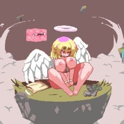1boy 1boy1girl 1girl1boy 1girls 2d angel angel_girl angel_wings animated animated_gif aoihitsuji background big_breasts blonde_hair bracelet bracelets breast_smother breast_squeeze breasts breasts_squeezed_together caressing cleavage closed_eyes clothes clothes_on_floor clothes_removed clouds cute deep_penetration dialogue dominant dominant_female enjoying enjoying_sex face_between_breasts face_in_breasts faceless_character faceless_male female female_penetrated floating_island gif grass gray_hair halo hand_on_head hands_on_another's_head happy happy_female happy_sub head_between_breasts heart heart_symbol hearts_around_head hi_res highres holding holding_head holding_partner hug huge_breasts hugging_partner intense_orgasm intercourse island larger_female laughing legs_apart legs_spread looking_at_partner looking_down looking_down_at_partner male male/female male_penetrating_female mature_female milf mini_giantess monster_girl nipples no_sound nude nude_female nude_male original original_character original_characters outdoors outside outside_sex penetration penis penis_in_pussy pixel_animation pixel_art questionable_consent red_eyes sex shorter_male size_difference sky smaller_male smile smiling smothering submissive submissive_human submissive_male tagme taller_female thick_thighs thighs vagina vaginal_sex waterfall wholesome x-ray x-ray_view