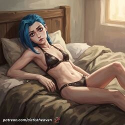 1girls ai_generated airtist ass bikini bikini_bottom bikini_top bra breasts female female_focus female_only girl girly high_quality high_resolution highres league_of_legends league_of_legends:_wild_rift navel panties patreon riot_games seducing seduction seductive seductive_body seductive_eyes seductive_gaze seductive_look seductive_mouth seductive_pose thong underwear waifu white_body jinx_(league_of_legends) jinx_(arcane) jinx