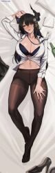 1girls 2d 2d_(artwork) 2d_artwork above_view adult adult_female arm_above_head arm_up bed bed_background bed_covers bed_setting bedding bedding_background bedsheets belly belly_button big_boobs big_breasts bird's-eye_view black-haired_female black_bra black_eyebrows black_fingernails black_footwear black_hair black_high_heels black_horn black_horns black_nail_polish black_nails black_panties black_shoes black_underwear blue-haired_female blue_hair bra breasts brown_legwear brown_pantyhose brown_stockings brown_tights busty busty_female busty_girl calves cleavage collarbone colored_inner_hair curvaceous curvaceous_body curvaceous_female curvaceous_figure curvaceous_hips curvy curvy_body curvy_female curvy_figure curvy_hips dark_hair digital digital_art digital_drawing digital_drawing_(artwork) digital_media digital_media_(artwork) drawing drunk drunk_blush drunk_female drunken_eyes feet female female_focus female_only fingernails fingers fit_female footwear from_above from_above_view from_front front_view full_body full_body_view glasses glasses_off groin hair_between_eyes hair_ornament hair_ornaments half-closed_eyes hand_above_head hand_on_leg hand_on_own_leg hand_on_own_thigh hand_on_thigh hand_up head_tilt high-angle_shot high-angle_view high_angle high_angle_view high_heels hololive horn horns hourglass_figure huge_boobs huge_breasts indoor indoor_background indoors inguinal_crease inguinal_ligament interior_background intoxicated knees large_boobs large_breasts lean_figure legs legwear linea_alba lip_gloss lips lipstick long_hair looking_at_viewer looking_up looking_up_at_viewer lying lying_down lying_on_back lying_on_bed mature mature_female mature_woman midriff mole mole_on_body mole_on_breast mole_on_chest multicolored_hair nail_polish nails naked_shirt narrow_waist navel nerissa_ravencroft on_back on_bed open_clothes open_clothing open_shirt open_topwear overhead_view panties pantyhose pink_lips pink_lipstick plump_breasts portrait red-eyed_female red_eyes shirt shoes shoulders slender_body slender_waist slim_female slim_waist solo split-color_hair stockings stomach thick_thighs thighs tights tilted_head tipsy toes top_down_view touching_leg touching_thigh two-tone_hair two_tone_hair unbuttoned unbuttoned_shirt underwear virtual_youtuber vtuber vtuberfanart wasted white_shirt white_topwear wide_hips woman