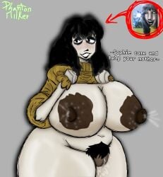 big_ass big_breasts big_butt black_hair milf pussy_juice rosemary_walten the_walten_files wet_pussy