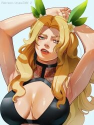 big_breasts bikini blonde_hair breasts cleavage clothing drawink female female_only magik_(illyana_rasputin) magik_(marvel_rivals) marvel marvel_rivals