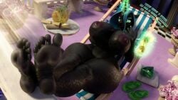 16:9 1girls 3d aanthro absurd_res accessory anthrofied areolae barefoot bent_over big_breasts black_fur blush breasts breasts_bigger_than_head busty changeling curvaceous curvy curvy_figure dialogue digital_media_(artwork) english_text equid equine eyebrows eyelashes feet feet_focus feet_up female female_focus female_only footprint footwear friendship_is_magic fur furry glistening glistening_body green_eyes hasbro hi_res hourglass_figure looking_away mammal motion_lines my_little_pony nipples puffy_nipples queen_chrysalis_(mlp) royalty snuddy soles solo sweat sweatdrop sweaty text thick_thighs toes two-tone_hair voluptuous voluptuous_female white_body wide_hips