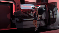 3d blonde_hair dizzydills high_heels insect miniskirt sasha