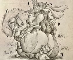 2025 2d a1uvion character_request facesitting traditional_media_(artwork)
