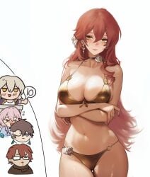 1girls 2d 2d_(artwork) 2d_artwork adult adult_female almost_naked almost_nude alternate_version alternate_version_at_source alternate_version_available alternative_version alternative_version_available arm_under_breasts arms_crossed arms_crossed_under_breasts arms_under_breasts background bare_arms bare_belly bare_chest bare_hands bare_hips bare_legs bare_midriff bare_navel bare_shoulders bare_skin bare_thighs beautiful beautiful_body beautiful_female beautiful_girl beautiful_woman belly belly_button big_boobs big_breasts bikini bikini_bottom bikini_only bikini_top black_choker blank_background breasts brown-eyed_female brown-haired_female brown_eyebrows brown_eyes brown_hair busty busty_female busty_girl choker cleavage closed_mouth_smile collarbone crossed_arms curvaceous curvaceous_body curvaceous_female curvaceous_figure curvaceous_hips curvy curvy_body curvy_female curvy_figure curvy_hips digital digital_art digital_drawing digital_drawing_(artwork) digital_media digital_media_(artwork) drawing earrings elbows exposed exposed_arms exposed_belly exposed_chest exposed_hips exposed_legs exposed_midriff exposed_navel exposed_shoulders exposed_skin exposed_thighs eye-level_view fanart female female_focus fingernails fingers from_front front-tie_bikini front-tie_bikini_top front_view game_character glistening_body glistening_boobs glistening_breasts glistening_legs glistening_shoulders glistening_skin glistening_thighs glossy_breasts gold_bikini gold_bikini_bottom gold_bikini_top gold_swimsuit gold_swimwear groin hair_between_eyes hair_ornament hair_ornaments halterneck head_tilt himeko_(honkai:_star_rail) honkai:_star_rail honkai_(series) hourglass_figure hoyoverse inguinal_crease inguinal_ligament knees_out_of_frame large_boobs large_breasts lean_figure light_smile lip_gloss lips lipstick long_hair looking_at_viewer mature mature_female mature_woman midriff mihoyo mole mole_on_body mole_on_breast mole_on_chest monotone_background more_at_source mostly_nude nail_polish nails naked naked_female naked_woman narrow_waist navel nearly_nude nude nude_female nudity one_color_background pink_lips pink_lipstick plain_background portrait practically_nude red_fingernails red_nail_polish red_nails shiny_body shiny_breasts shiny_legs shiny_shoulders shiny_skin shiny_thighs shoulders skindentation slender_body slender_waist slight_smile slim_female slim_waist smile smiley_face smiling smiling_at_viewer solid_color_background standing string_bikini swimsuit swimwear thick_thighs thigh_gap thighs tilted_head tomatoketchup96 top_view upper_body video_game video_game_character video_games white_background wide_hips woman yellow-eyed_female yellow_eyes