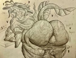 2024 2d a1uvion character_request facesitting traditional_media_(artwork)