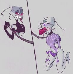 2020 2_toes 2boys alien alien_humanoid almighty_tallest_purple almighty_tallest_red antennae_(anatomy) arched_back arms_behind_back armwear aroused aroused_face aroused_male bdsm belly_bulge black_armwear black_clothing black_gloves black_handwear black_topwear blush blushing bodily_fluids bondage bound clothed clothed_male clothing clothing_aside collar crop_top crossdressing cum cum_in_mouth cum_inside cum_on_body cum_on_face cum_on_leg cum_on_thighs digital_drawing_(artwork) digital_media_(artwork) dominant dominant_male duo ejaculation elbow_gloves erection feet fellatio femboy feminine_male fishnet fishnet_clothing fishnet_leotard fishnets full-length_portrait gay genital genital_fluids girly gloves grey_background hands-free hands_behind_back handsfree_ejaculation handwear hi_res holding_leash holding_object humanoid ineffective_clothing invader_zim irken kneeling leash leash_and_collar leash_pull leashed_collar leotard lewdofdoom lidded_eyes looking_at_another looking_at_partner looking_up looking_up_at_another looking_up_at_partner male male/male male_only midriff narrowed_eyes nickelodeon on_knees one_eye_closed oral oral_penetration oral_sex orgasm orgasm_face orgasm_from_oral orgasm_without_stimulation outtabellets pak penile penis portrait purple_clothing purple_eyes purple_penis red_eyes red_penis revealing_clothes sex shirt simple_background skimpy slim slim_male small_waist smile smiling smiling_at_partner smirk smirking smirking_at_partner standing submissive submissive_male sweat sweatdrop sweating teeth tentacle_penis the_almighty_tallest thick_thighs toes tongue tongue_around_penis tongue_out tongue_wrap topwear unusual_anatomy unusual_bodily_fluids unusual_cum unusual_genital_fluids unusual_genitalia unusual_penis unusual_tongue wide_hips