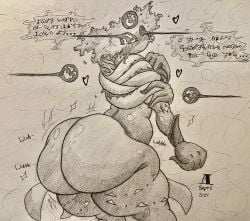 2024 2d a1uvion character_request text traditional_media_(artwork)
