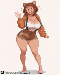 1girl 1girls ai_generated bob_cut boku_no_hero_academia breasts brown_eyes brown_hair camel_toe cameltoe cleavage clothed clothed_female curvy curvy_figure evekiss female female_focus female_only focus fringe fully_clothed large_breasts my_hero_academia nipples nipples_covered nipples_visible_through_clothing ochaco_uraraka pussy sfw solo solo_female solo_focus teeth thick_thighs thighs tight_clothes tight_clothing uncensored uraraka_ochako wide_hips