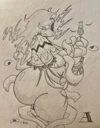2023 2d a1uvion character_request traditional_media_(artwork)
