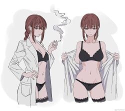 1girls 2d 2d_(artwork) 2d_artwork adult adult_female almost_naked almost_nude alternate_angle alternate_body_type alternate_breast_size alternate_breast_size_(smaller) alternate_view alternative_breast_size anime anime_character ass_visible_from_the_front ass_visible_through_thighs average_breasts background bare_belly bare_chest bare_hands bare_hips bare_midriff bare_navel bare_shoulders bare_skin bare_thighs belly belly_button black_bra black_legwear black_lingerie black_panties black_stockings black_thigh_highs black_thighhighs black_underwear blank_background blank_expression blank_eyes blank_stare bored bored_expression bra braid braided_hair braided_ponytail braids breasts breasts_apart busty busty_female chainsaw_man charlesart cigarette cigarette_in_mouth cigarette_smoke cleavage coat collarbone different_angle digital digital_art digital_drawing digital_drawing_(artwork) digital_media digital_media_(artwork) drawing emotionless exposed exposed_belly exposed_chest exposed_hips exposed_midriff exposed_navel exposed_shoulders exposed_skin exposed_thighs exposing exposing_breasts exposing_chest exposing_self eye-level_view eyebrows_visible_through_hair fanart female female_focus female_only fingers frilled_bra frilled_legwear frilled_panties frilled_stockings frilled_thigh_highs frilled_thighhighs frilled_underwear from_front front_view groin hair_between_eyes hand_on_hip hand_on_own_hip hand_on_own_waist hand_on_waist hi_res high_res high_resolution highres hourglass_figure inaccurate_proportions incorrect_body_type inframammary_fold inguinal_crease inguinal_ligament knees_out_of_frame lab_coat landscape lean_figure legwear lingerie lingerie_bra lingerie_panties long_hair looking_at_viewer makima_(chainsaw_man) manga_character mappa matching_underwear mature mature_female medium_breasts midriff monotone_background mostly_nude multiple_views naked naked_female naked_shirt naked_woman narrow_waist navel nearly_nude neutral_expression nude nude_female nudity one_color_background open_clothes open_clothing open_coat open_topwear panties plain_background ponytail practically_nude presenting_breasts red-haired_female red_hair revealing_breasts ribcage ribs ring_eyes ringed_eyes shonen_jump shoulders showing_breasts showing_chest shueisha sidelocks single_braid skinny skinny_female skinny_girl skinny_waist slender_body slender_waist slim_female slim_waist small_waist smoking smoking_cigarette solid_color_background solo standing stockings thigh_gap thigh_highs thighhighs thighs thin_female thin_waist three-quarter_view three_quarter_view tied_hair top_view touching_hip touching_waist unbuttoned unbuttoned_shirt underwear undressing undressing_self upper_body weekly_shonen_jump white_background white_coat white_topwear wide_hips yellow-eyed_female yellow_eyes