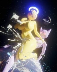 angel angel_emoji angel_girl big_d0rk demon demon_boy demon_emoji demon_horns destruction devil_emoji emoji emoji_(race) giantess giga_giantess heart heart-shaped_pupils heart_eyes hearts macro macro_female macro_male macrophilia orgasm planet planet_destruction planetary planetary_macro