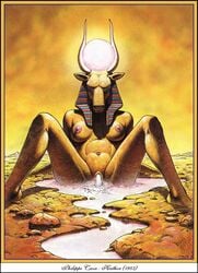 egyptian_mythology hathor middle_eastern_mythology mythology philippe_caza public_domain tagme