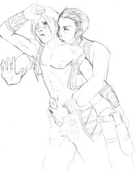 2boys anal balthier final_fantasy final_fantasy_xii gay handjob male male_only multiple_boys penis reach_around sex vaan yaoi zany