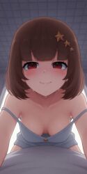 bed blush red_eyes starvtuber