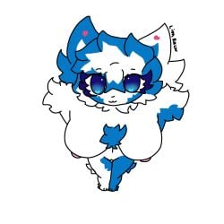 1girl big_eyes blue_eyes blue_fur boobs cat_girl cat_humanoid catgirl eyes female furry girl kiladosha kit kit_community kit_community_v2 legs lips pussy solo_girl text_in_background up_view white_background
