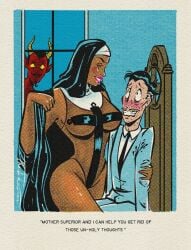 1boy 1boy1girl 1girls big_ass big_breasts breasts curvaceous curvy curvy_figure dark-skinned_female dark_skin digital_media_(artwork) female hips huge_ass huge_breasts large_ass large_breasts legs male male/female mature mature_female mature_male mother_superior mr._toon nun nun's_habit original original_character original_characters slim_waist straight thedarkcartoon thick thick_hips thick_legs thick_thighs thighs voluptuous waist wide_hips