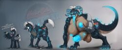absurd_res anthro balls big_breasts big_penis bodily_fluids breasts deathclaw equid equine fallout feral genital_fluids genitals hasbro herm hi_res horn horse intersex long_tongue mammal microsoft my_little_pony mythological_creature mythological_equine mythology nipples nude pegasus penis pony precum prosthetic prosthetic_limb saggy_balls scalie shamziwhite tongue transformation wings