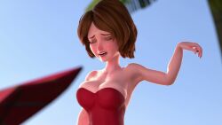 1girls 2026 20s 3d animated arm_up armpit armpits ass aunt_cass bathing_suit beach big_breasts big_hero_6 breasts brown_hair bust busty cass_hamada chest cleavage curvaceous curvy curvy_figure disney female green_eyes hips huge_breasts jiggling_breasts kittenvox large_breasts light-skinned_female lipstick looking_at_viewer marvel marvel_comics mature mature_female milf outdoors palm_tree redmoa seaside short_hair slim_waist smile sound sweat sweatdrop sweating sweaty sweaty_body swimsuit tagme umbrella video voice_acted voluptuous waist