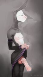 2023 7b7a2f absurd_res animal_genitalia animal_penis anthro artist_name balls biped bottomwear clothed clothed_anthro clothed_male clothing clothing_lift digital_media_(artwork) equid equine equine_genitalia equine_penis femboy genitals half-closed_eyes half-erect hi_res humanoid_hands long_ears male male_anthro mammal narrowed_eyes penis simple_background skirt skirt_lift solo standing text three-quarter_view