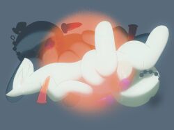 >_< 2026 ambiguous_anthro ambiguous_gender ambiguous_penetrated anal anal_beads anal_penetration anthro anthro_penetrated bodily_fluids buteoposting dildo dildo_in_ass dildo_insertion eyes_closed full-length_portrait glowing hi_res lying monotone_body monotone_skin monotone_tail object_in_ass on_back penetration pink_dildo portrait purple_dildo sex_toy sex_toy_in_ass sex_toy_insertion shaded solo sweat sweatdrop tail tapering_dildo unknown_species wavy_mouth