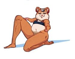 academy34 hairy_legs hammond_(overwatch) hamster overwatch questionable smirk smirking smirking_at_viewer wrecking_ball_(overwatch) youngnaughty