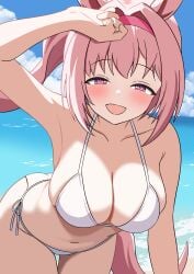bikini breasts hair haru_urara_(umamusume) pink_hair umamusume