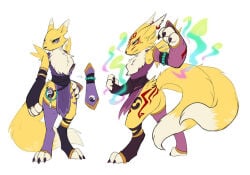 digimon female fox fox_girl furry furry_female renamon rkitsune