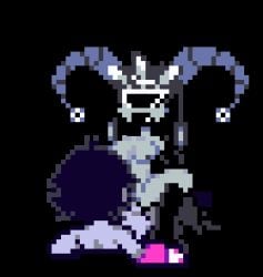 boobs bouncing_breasts cowgirl_position cum cum_in_pussy cum_inside cute dominant_female grey_skin necromancer pixel_animation pixel_art razor_xo riding riding_penis vessel_(deltarune) vessel_(fe)