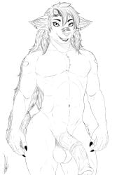 absurd_res animal_genitalia animal_penis anthro big_legs equine_genitalia equine_penis female_body femboy genitals hi_res humanoid julian_zomber male male/male penis sexy_legs solo zonan zonan_legend_of_zelda