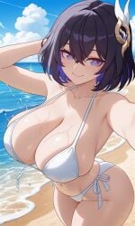1female 1girl 1girls ai_generated ass beach beach_background big_ass big_boobs big_breasts big_butt big_butt_(female) big_tits bikini bikini_bottom bikini_top black_hair black_hair_female blue_eyes blue_eyes_female blue_hair blue_hair_female boobs boobs_bigger_than_head boobs_focus breasts breasts_bigger_than_head breasts_focus busty busty_female butt cleavage clouds curvaceous curvaceous_body curvaceous_female curvaceous_figure curvaceous_hips curvaceous_thighs curvy curvy_body curvy_female curvy_figure curvy_hips day daytime eyes female female_only femme_fatale hair hair_between_eyes hair_ornament hips honkai_(series) honkai_impact_3rd hourglass_figure hourglass_figured_female hoyoverse image large_ass large_boobs large_breasts large_butt large_tits lips looking_at_viewer mature_body mature_female mature_woman mihoyo ocean pawg phat_ass plump_ass plump_boobs plump_breasts plump_butt plump_hips plump_thighs plump_tits sand seele_vollerei sexy sexy_female short_black_hair short_hair short_hair_female side-tie_bikini smiling smiling_at_viewer solo solo_female thighs tits tits_bigger_than_head tits_focus two-tone_hair voluptuous voluptuous_female voluptuous_woman water white_bikini white_bikini_bottom white_bikini_top white_side-tie_bikini wide_hips