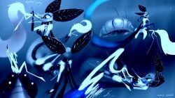 16:9 all_the_way_through animal_genitalia animal_penis antennae_(anatomy) arthropod arthropod_abdomen big_ears blue_legs blue_wings bodily_fluids breasts buckle butt butterfly chain claws collar dark_body deity digital_media_(artwork) divine_longkat domestic_cat duo english_text erection eyelashes fangs felid feline felis female feral fur genitals hi_res hybrid insect insect_wings ksyker_ringola l0veblood leash lepidopteran long_ears long_legs long_tail long_tongue machine male male/female male_penetrating mammal mandibles mantis moth nude open_mouth oral_vore ovipositor penetration penis robot saury_(saureal) segmented_body sharp_teeth smile spikes spikes_(anatomy) tail taur teeth text tongue tongue_out virupoda virupoda_polymorpha vore white_body white_fur widescreen wings