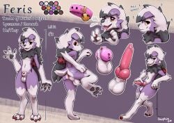 2026 absurd_res accessory animal_genitalia animal_penis anthro arm_tuft bell bell_collar bodily_fluids butt canine_genitalia canine_penis chastity_cage chastity_device claws collar colored cum cum_on_face digitigrade dripping elbow_tuft english_text erection fan_character feris_(ferislycan) floppy_ears fur generation_5_pokemon generation_7_pokemon genital_fluids genitals hair hair_accessory hand_on_penis heart_eyes heart_symbol hi_res hip_tuft hybrid leaning long_hair looking_at_viewer lycanroc male model_sheet multicolored_body multiple_poses neck_tuft nintendo pawpads penis pokemon pokemon_(species) pokemon_mystery_dungeon pose precum precum_drip presenting presenting_hindquarters purple_body red_claws sheath short_tail simple_background solo spike_chunsoft standing tail tauphie text toe_claws tongue tongue_out tuft wave white_body white_fur yellow_eyes zoroark