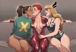 3girls ai_generated big_ass big_breasts big_thighs breasts curvaceous curvy curvy_figure digital_media_(artwork) female hips hourglass_figure huge_ass huge_breasts huge_thighs kitty_pryde large_ass large_breasts large_thighs legs light-skinned_female light_skin magik_(illyana_rasputin) marvel marvel_comics marvel_girl mature mature_female mutant mutant_(marvel) phoenix phophopho rachel_summers shadowcat slim_waist sorceress telepath thick thick_hips thick_legs thick_thighs thighs voluptuous waist wide_hips wide_thighs x-men yuri