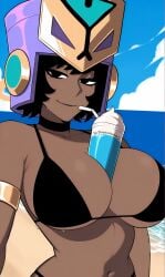 1girls brawl_stars breasts closed_mouth looking_at_viewer najia_(brawl_stars) solo