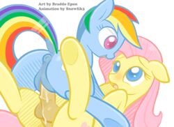 2014 2d animated anus ass balls blue_eyes blue_fur blush braddo cowgirl_position cum cum_in_pussy cum_inside cute cutie_mark duo equine eye_contact female floppy_ears fluttershy_(mlp) friendship_is_magic fur furry futa_on_female futanari hair horse horsecock intersex mammal multicolored_hair my_little_pony on_top open_mouth penetration penis pink_eyes pink_hair pony pussy rainbow_dash_(mlp) rainbow_hair raised_tail sex shivering snowlik3 straight_hair vaginal_penetration yellow_fur