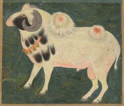 16th_century 2_horns absurd_res ancient_art animal_genitalia balls bell bell_collar bound bovid caprine cloven_hooves collar feral fully_sheathed fur genitals grass hi_res hooves horn huge_filesize leash male male_feral mammal painting_(artwork) plant public_domain quadruped rope sheath sheep side_view simple_background solo standing tail traditional_media_(artwork) traditional_painting_(artwork) unguligrade unknown_artist wool_(fur)