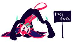 apple bending_over cute deltarune_freedom_edition female_only flexible monkey_girl pussy pussy_juice showing_off silly solo straight